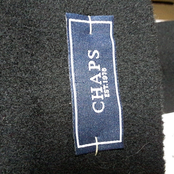 CHAPS NWT BLACK WOOL OVERCOAT  44R MENS - Picture 3 of 11